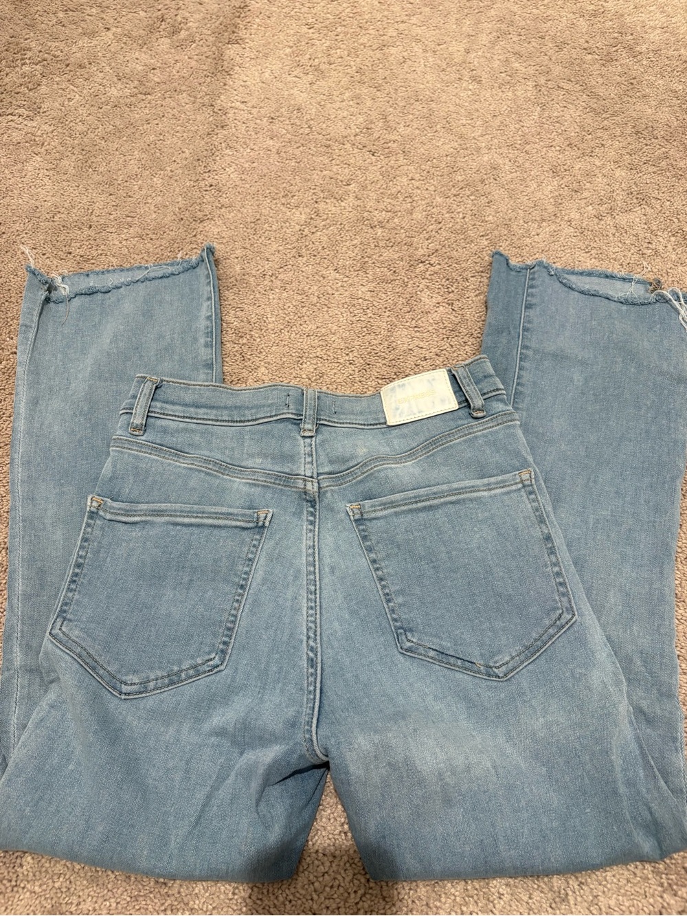 Express Light Wash Straight Leg Jeans - Picture 3 of 4